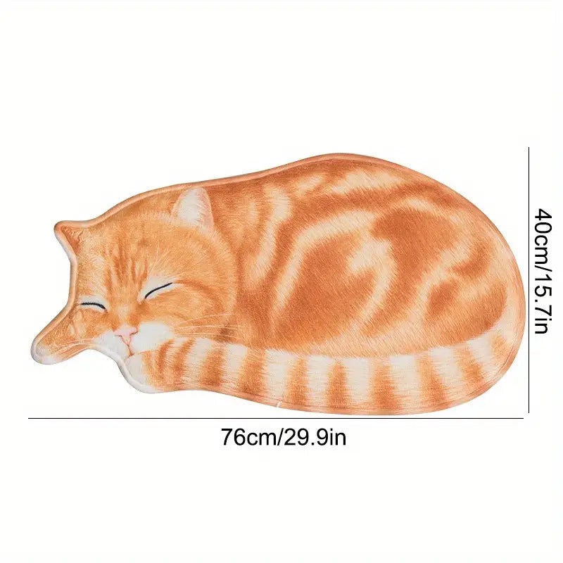Cartoon-Katzen-Themen Plüsch-Badematte