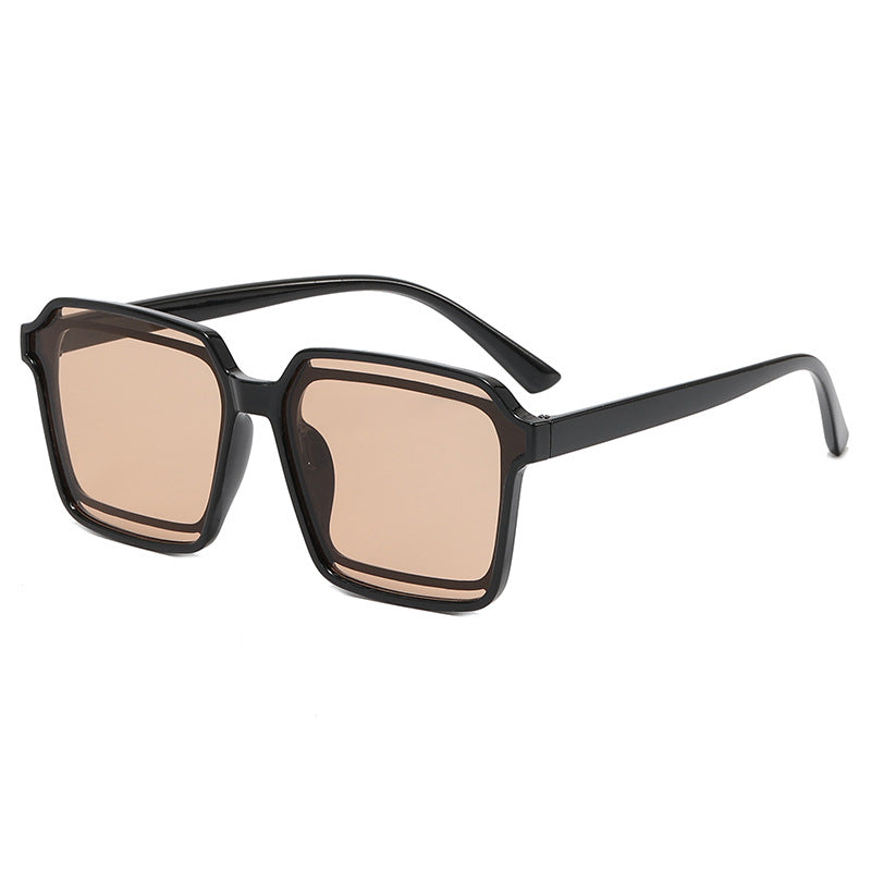 Damen elegante quadratische Sonnenbrille mit robustem Rahmen Karnz