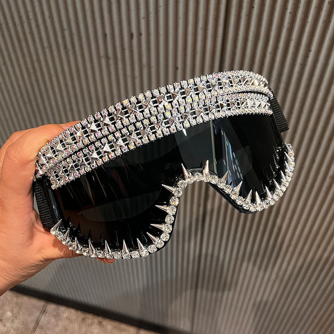 Damen Ski Schutzbrille mit extravagantem Strassdesign Karnz