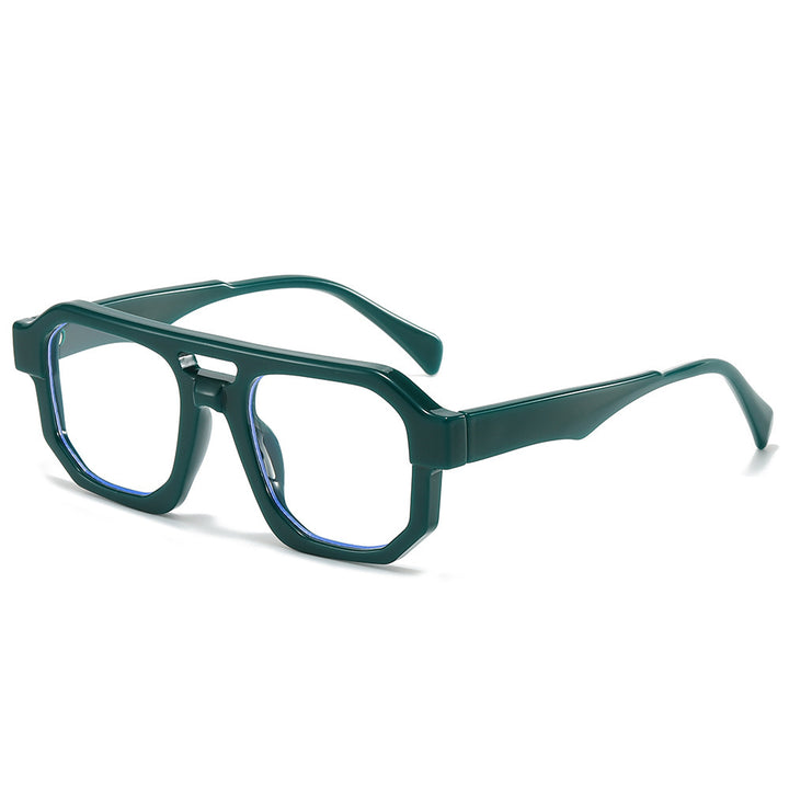 Fashion-Forward Geometrische Übergroße Sonnenbrille Karnz