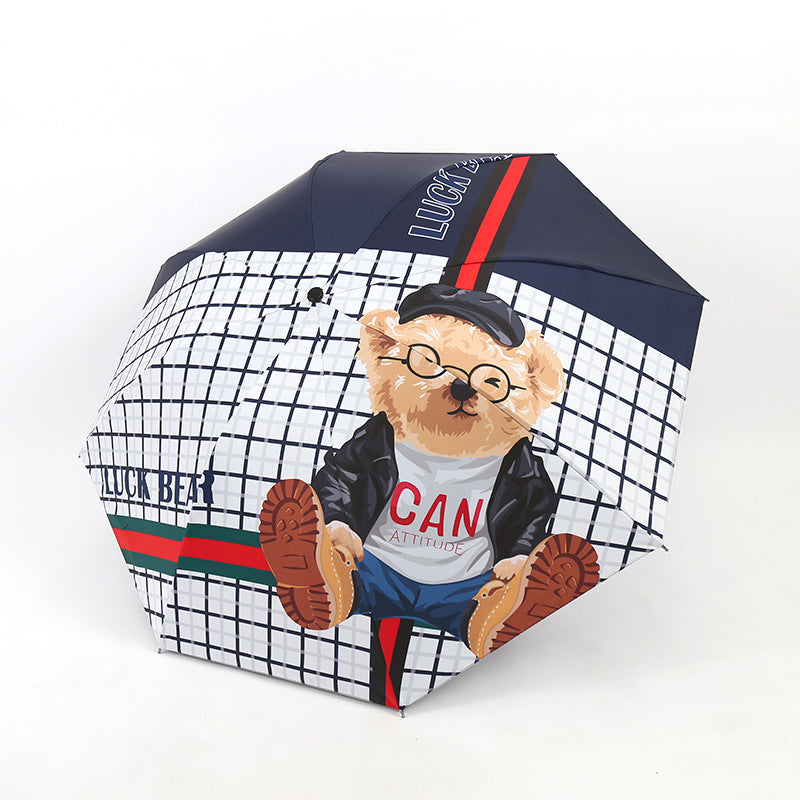 Damen Eleganter Regenschirm mit ausgefallenem Mustermix Karnz