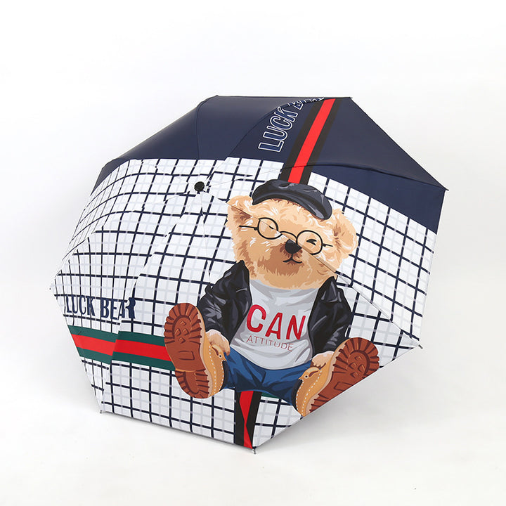 Damen Eleganter Regenschirm mit ausgefallenem Mustermix Karnz