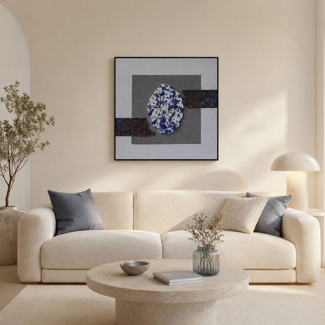 Dekorative Texturierte Leinwand Wandkunst