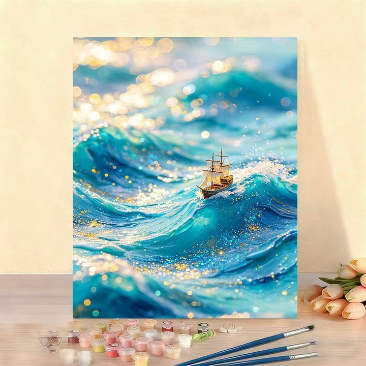 DIY Ocean Wave Malset Karnz