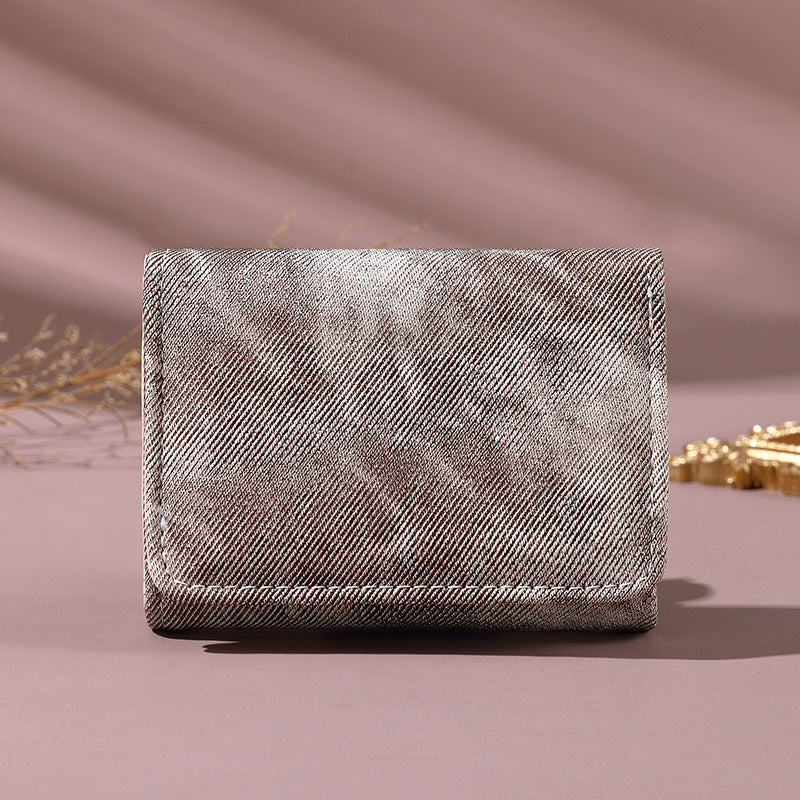 Stylische Denim-Geldbörse