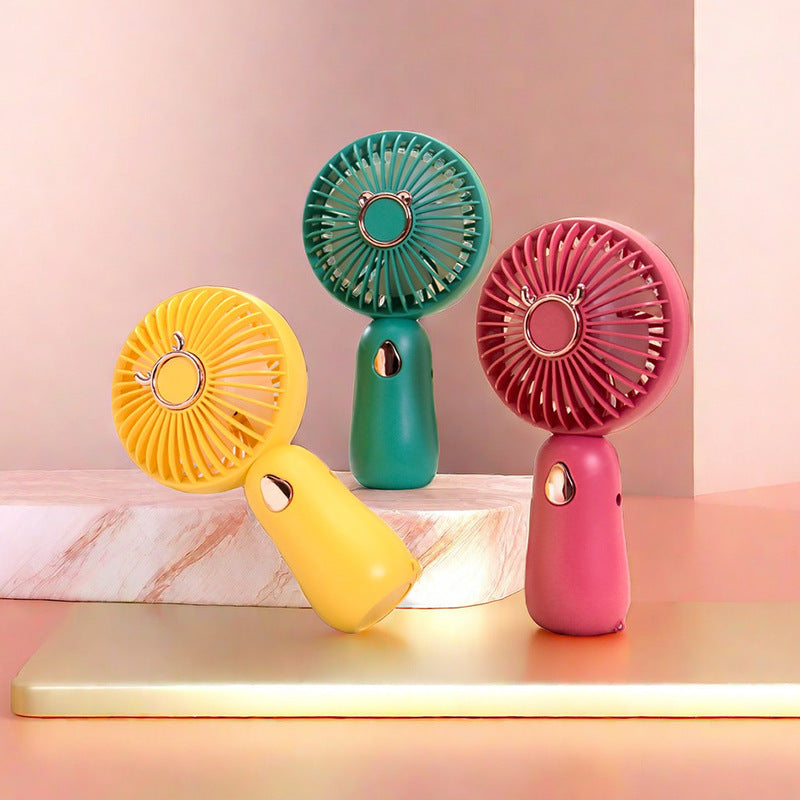 Damen Tragbarer Mini-Handventilator mit USB-Ladefunktion Karnz