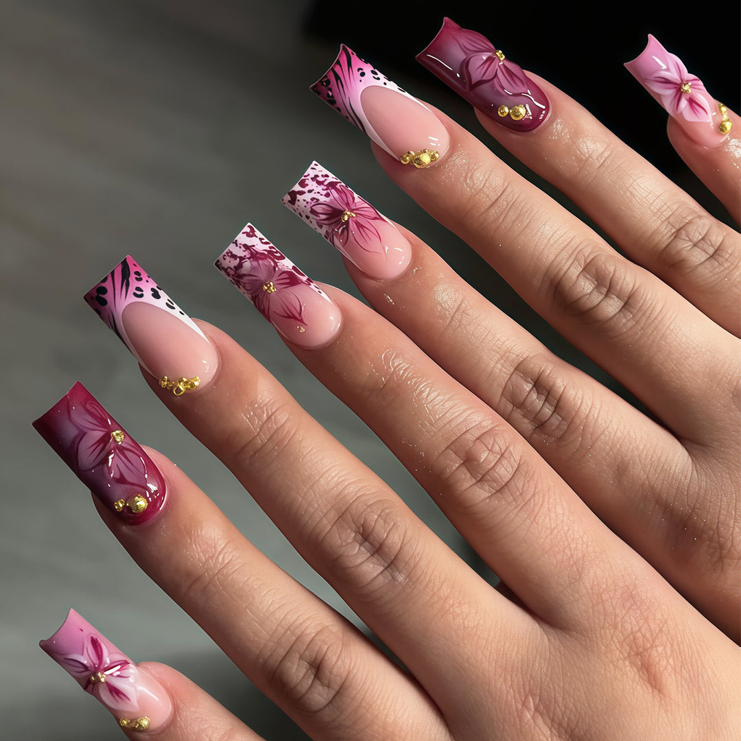 Künstlerische Acryl Nagelverlängerungen Karnz