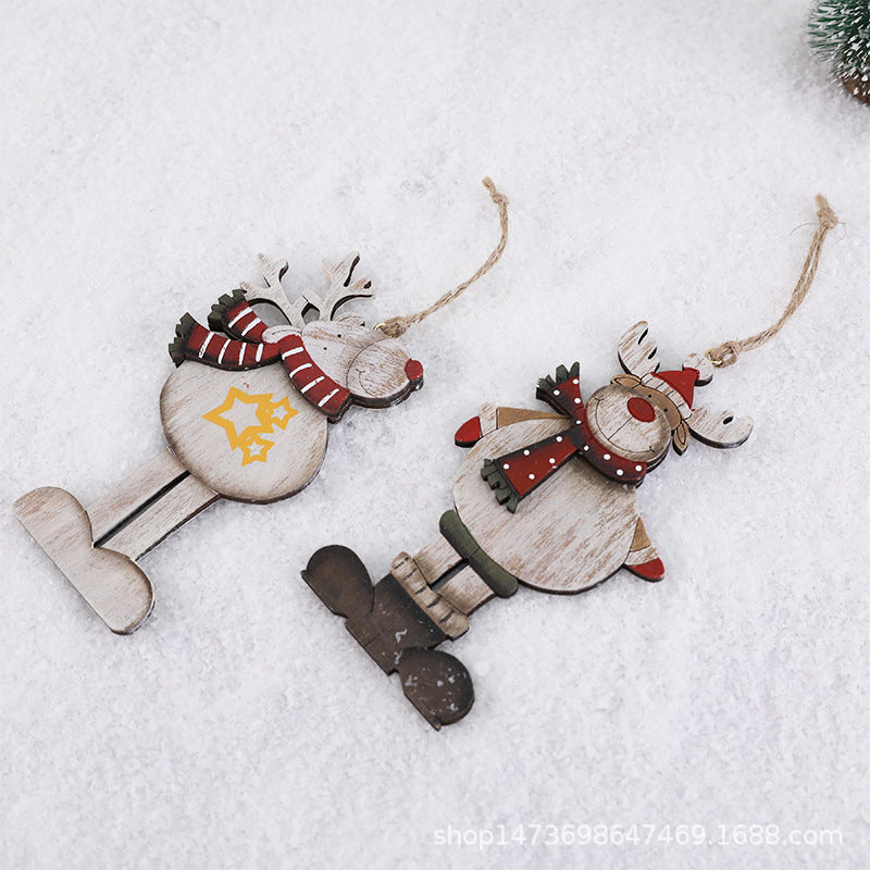 Holz Rentier Ornament