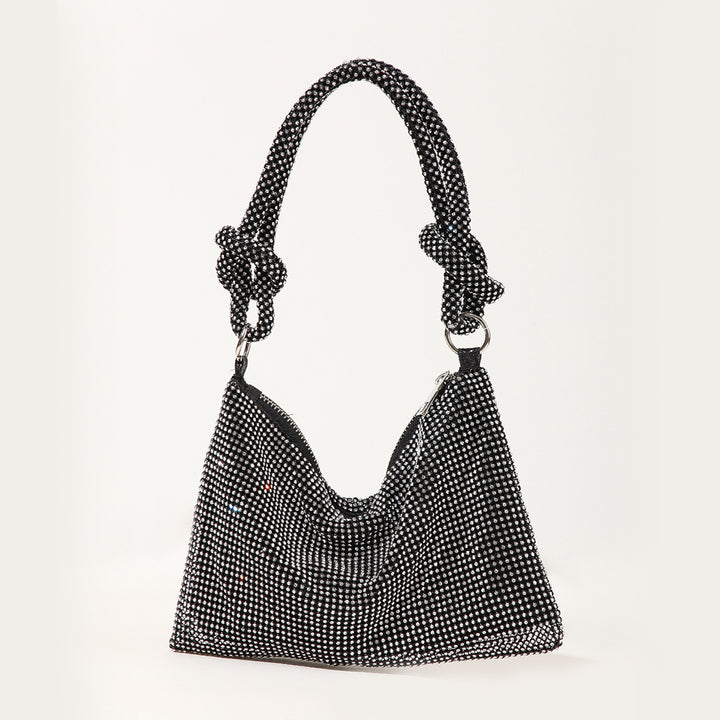 Rhinestone-besetzte Schultertasche