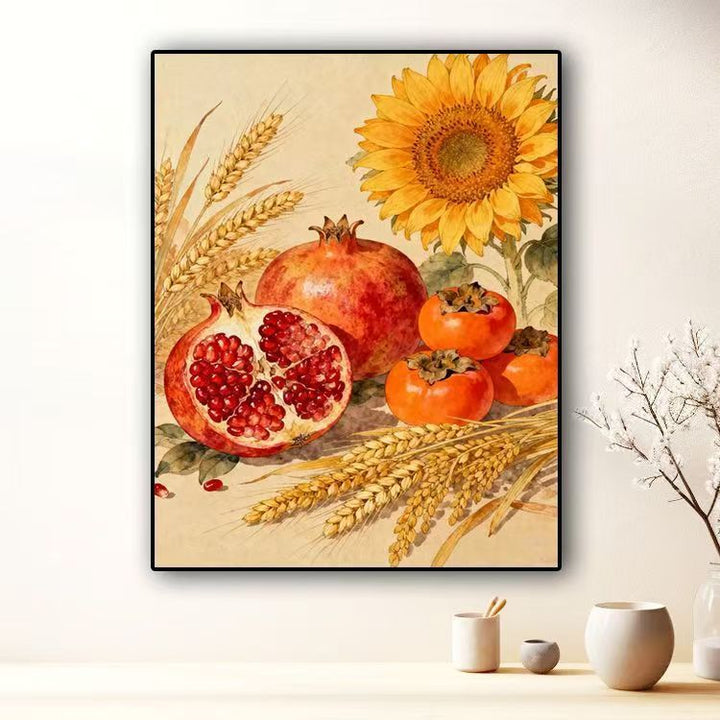 Botanische Stillleben-Leinwandkunst Karnz