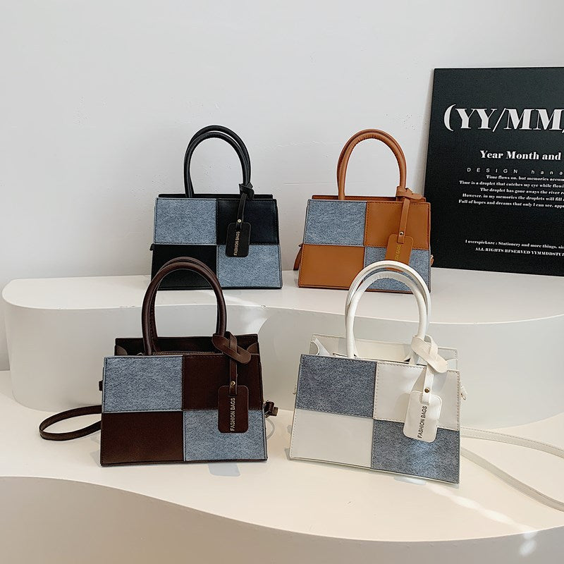Geometrisch Muster Handtasche Karnz