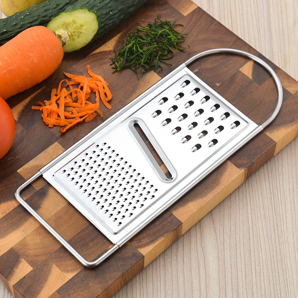 Edelstahl-Küchenreibe mit Ergonomischem Griff Karnz