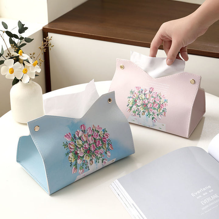 Dekorativer Blumenmuster-Gewebe-Boxabdeckung Karnz