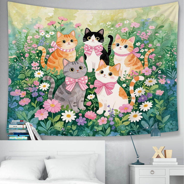 Florale Garten Wandteppich