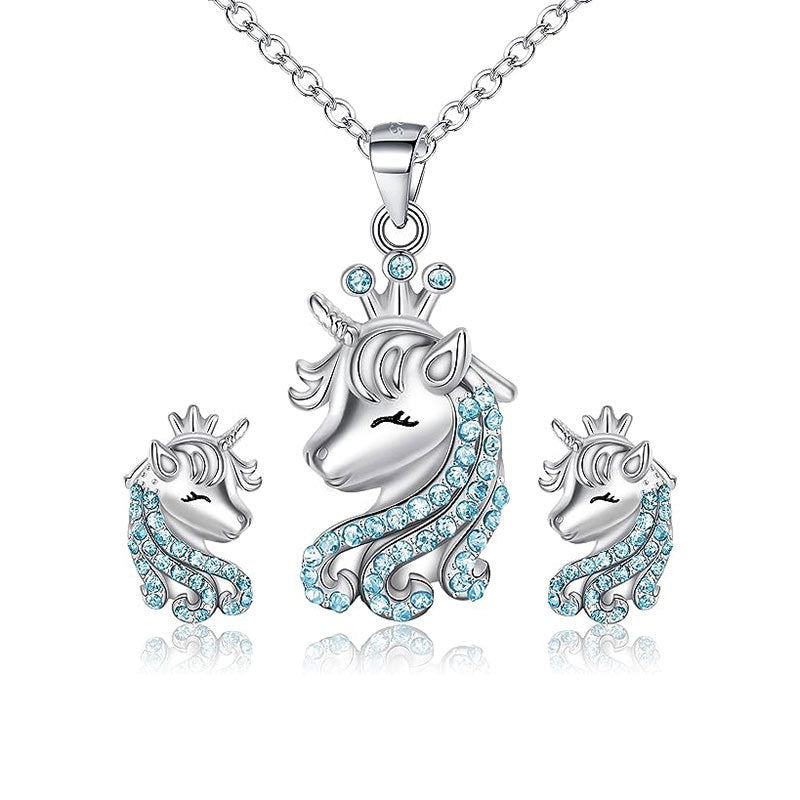 Einhorn-Themen Schmuckset Karnz
