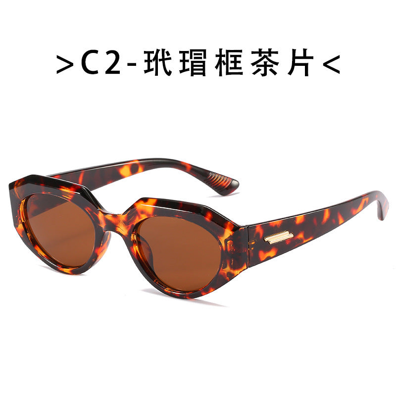 Damen geometrische Cat-Eye Sonnenbrille Karnz