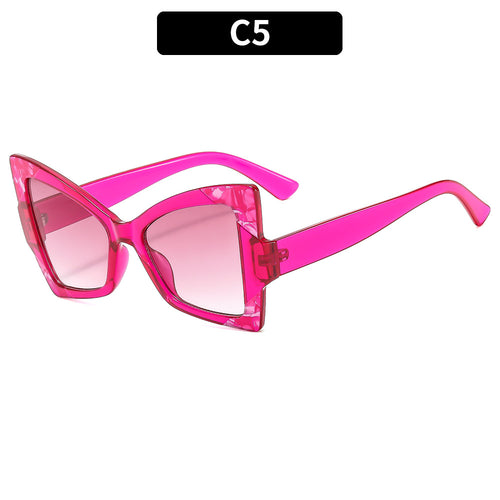 Fette geometrische Katzenaugen-Brille
