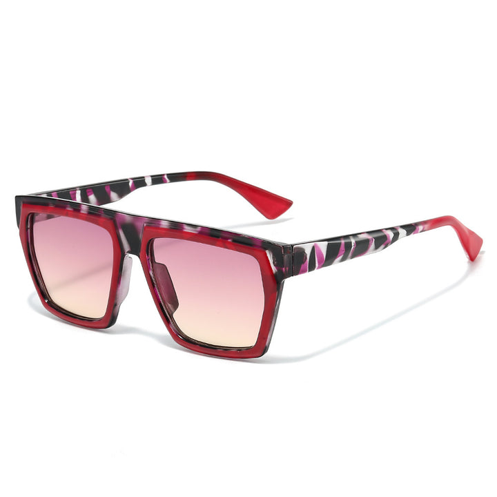 Chic Übergroße Geometrische Rahmen Sonnenbrille Karnz