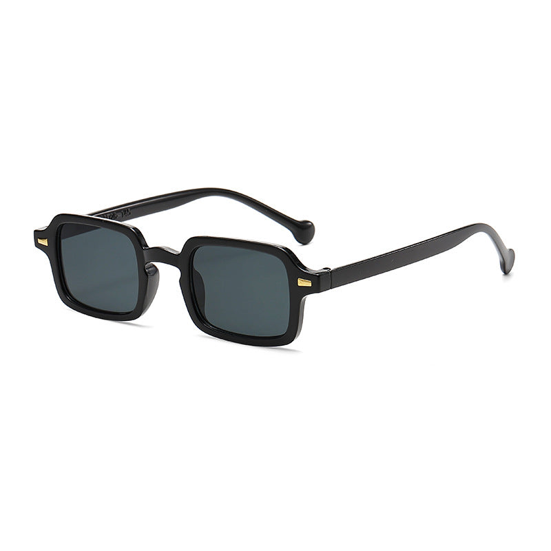 Damen geometrische Sonnenbrille mit trendigem Animal-Print Karnz