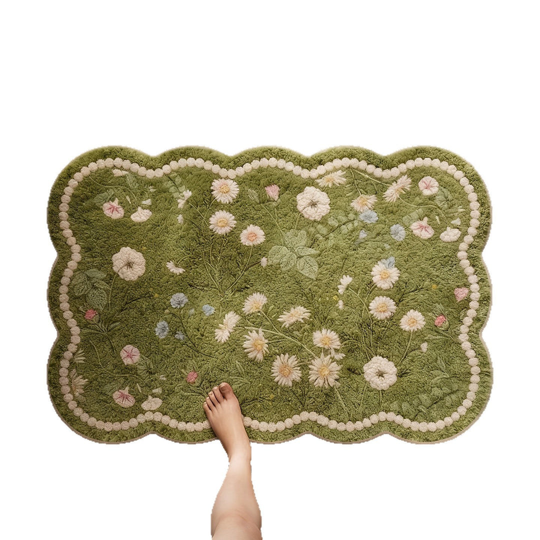 Blumenmuster Teppich Karnz