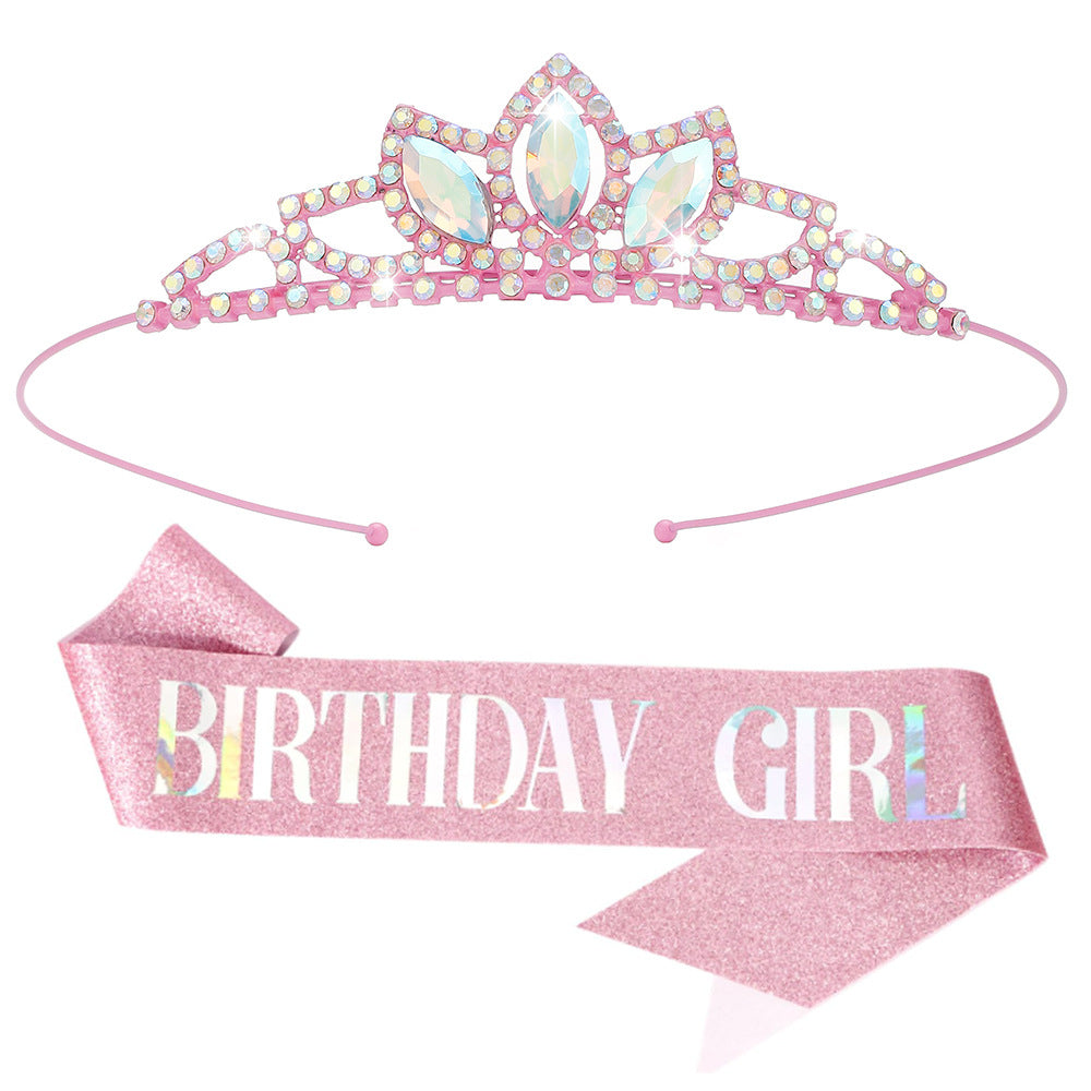 Damen Kristall Tiara Karnz