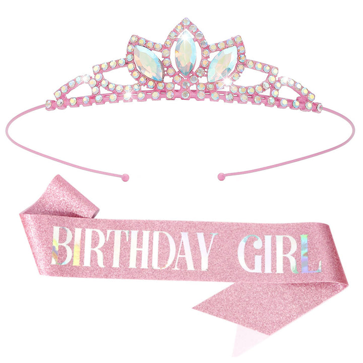 Damen Kristall Tiara Karnz