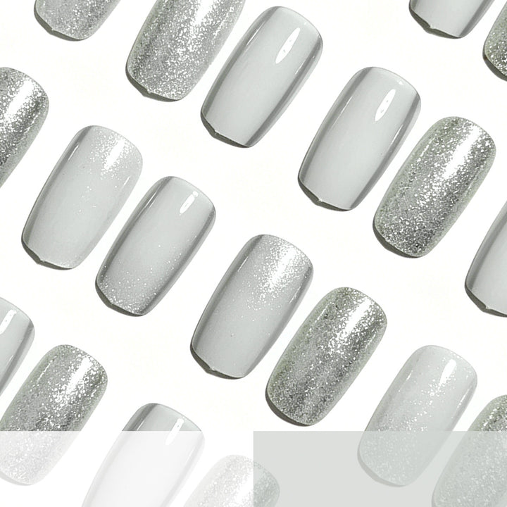 Elegante Glitzernde Acryl-Nagelerweiterungen Karnz