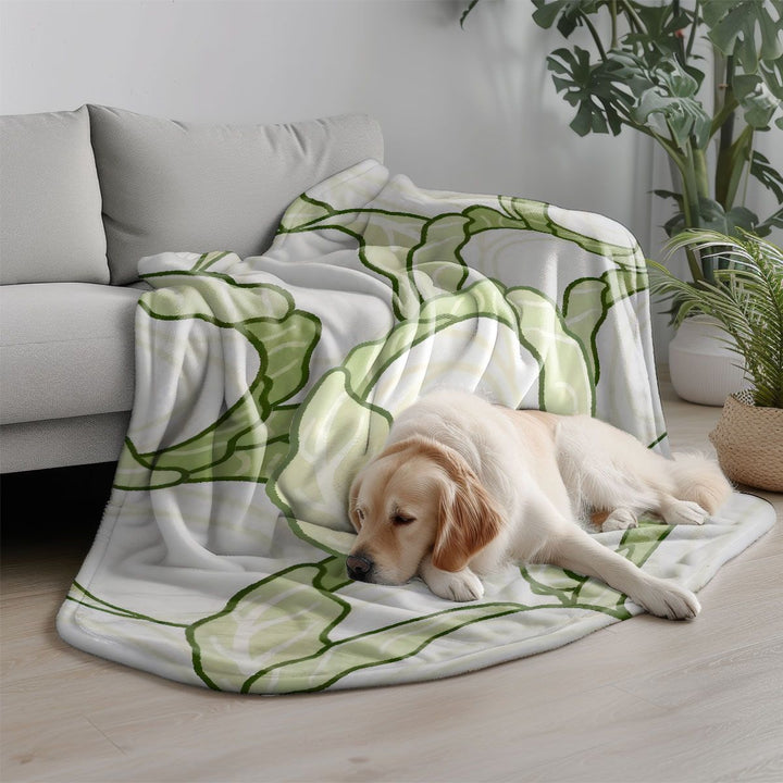 Cartoon-Kohl-Themen-Fleece-Decke