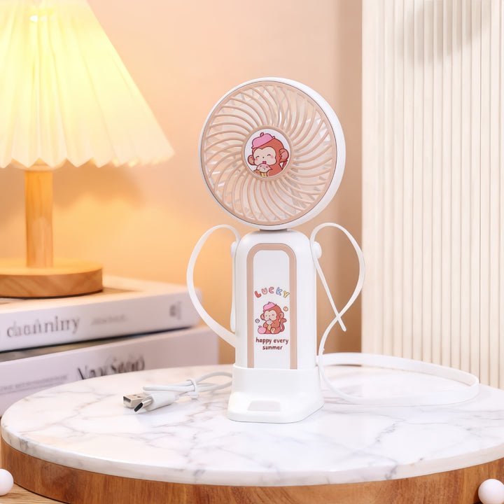 Damen Tragbarer Handventilator mit verspieltem Einhorn-Design Karnz