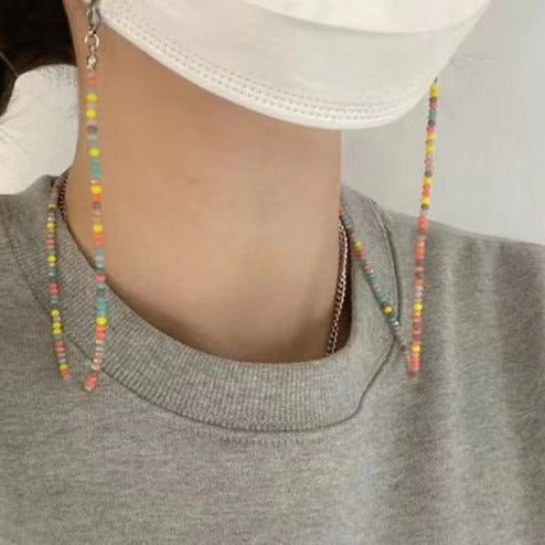 Bunte Bead-Glas-Kette Karnz