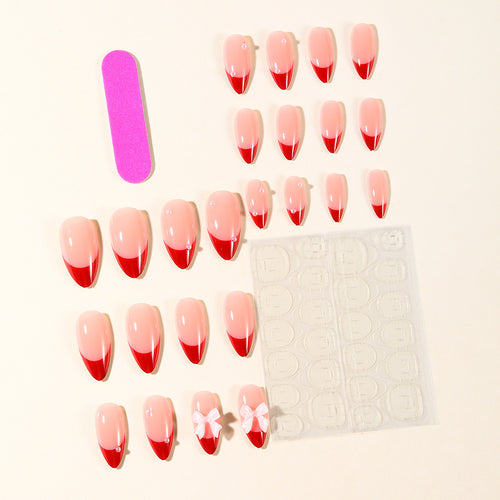 Elegante Stiletto-Nagelkunstverlängerungen mit 3D-Schmetterlingsakzenten Karnz