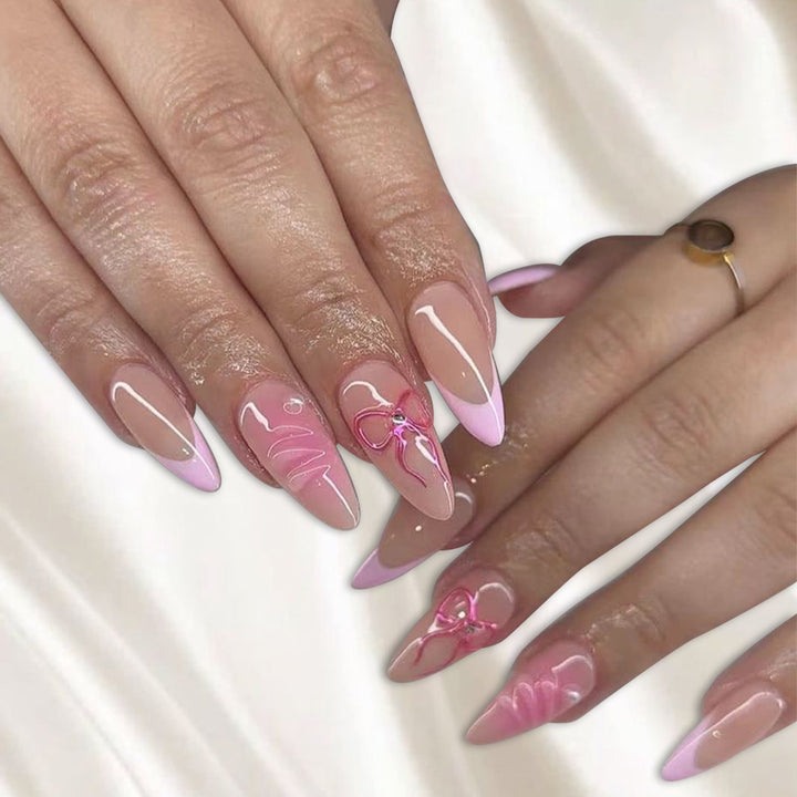 Premium Künstlicher Stiletto Press-On Nagelset Karnz