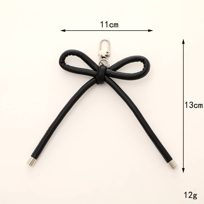 Stylischer Schleifen-Knoten Schlüsselanhänger Halter Karnz