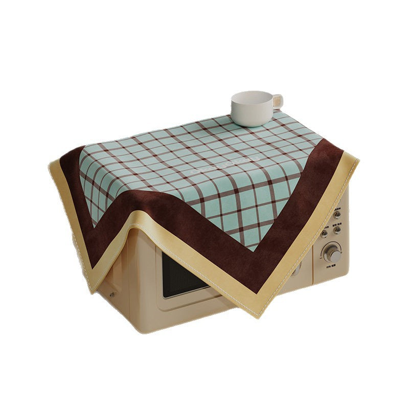 Decorative Plaid Microfiber Appliance Cover with Padded Border
