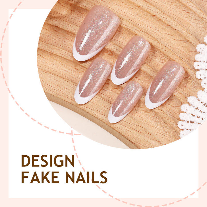 Kunstnagelset mit elegantem Glitzer-Effekt Karnz