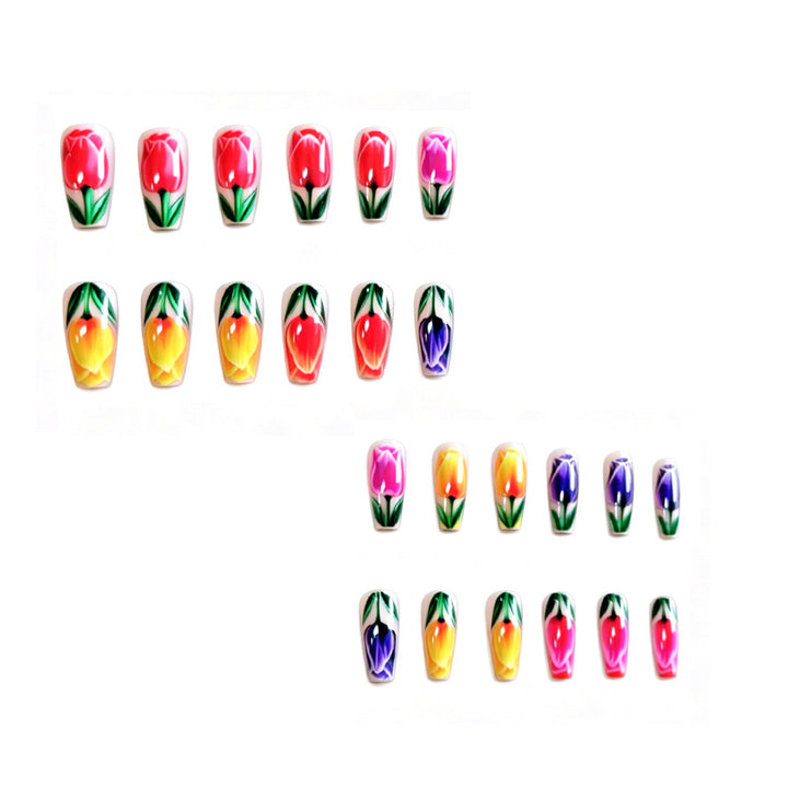 Künstlerische Florale Nagelkunst Karnz