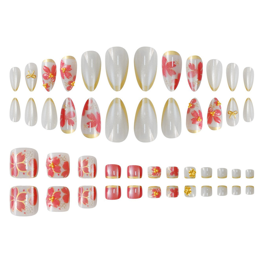 Blumendesign-Gel-Nagelkunst Karnz