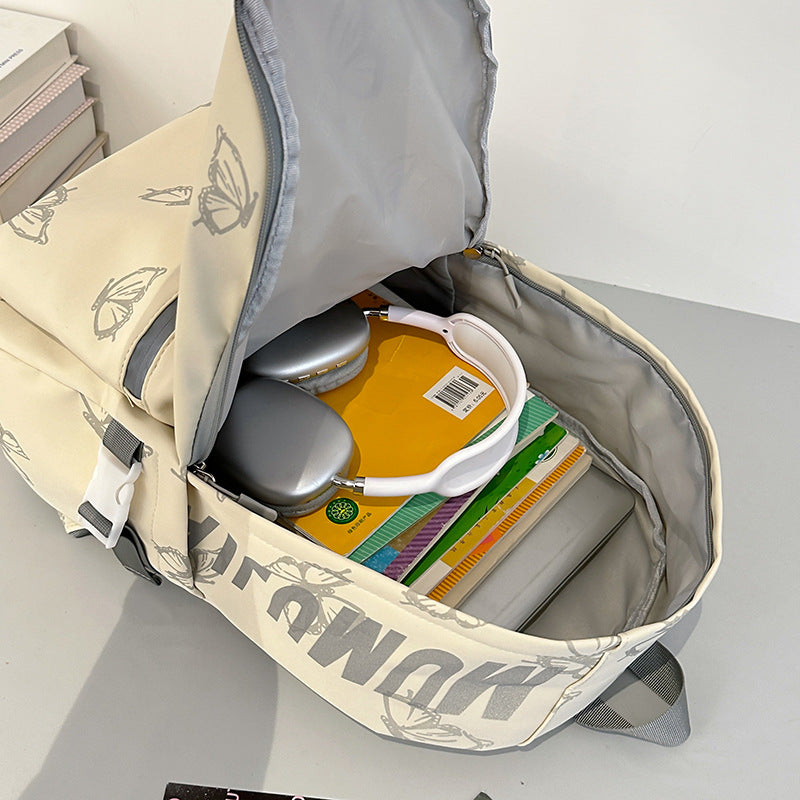 Stylischer Schmetterlingsdruck Rucksack Karnz