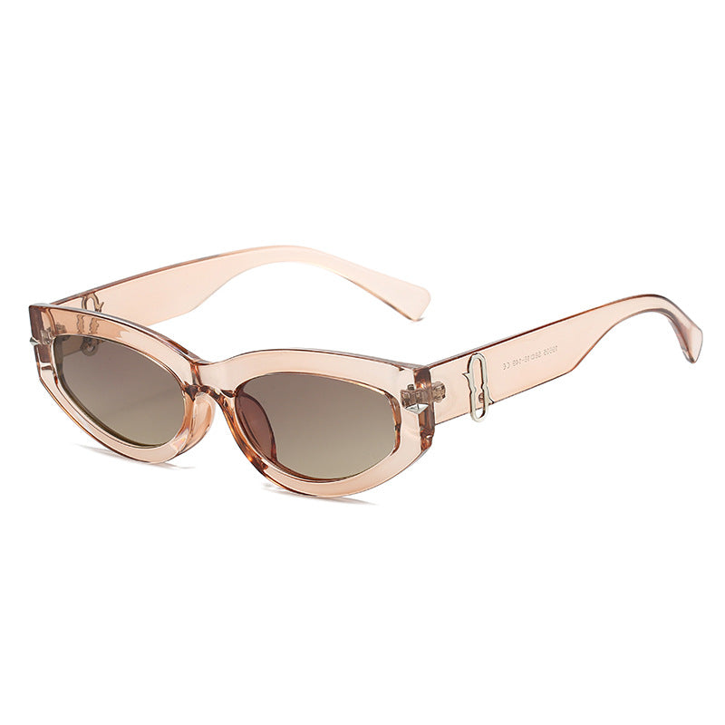 Retro-inspirierte Cat-Eye-Sonnenbrille mit boldem Rahmen Karnz