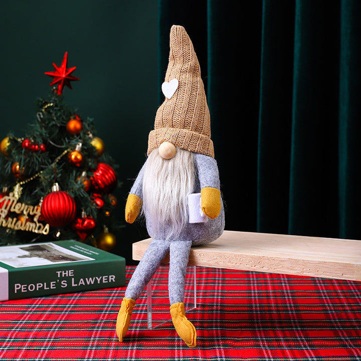 Dekorative Weihnachtsgnom Figur Karnz