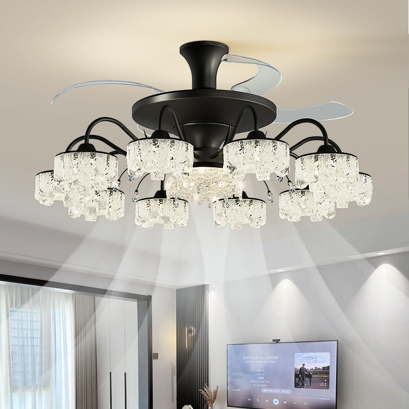 Moderne Kristall-Deckenventilator