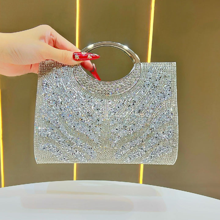 Statement Strass-Besetzte Abendhandtasche