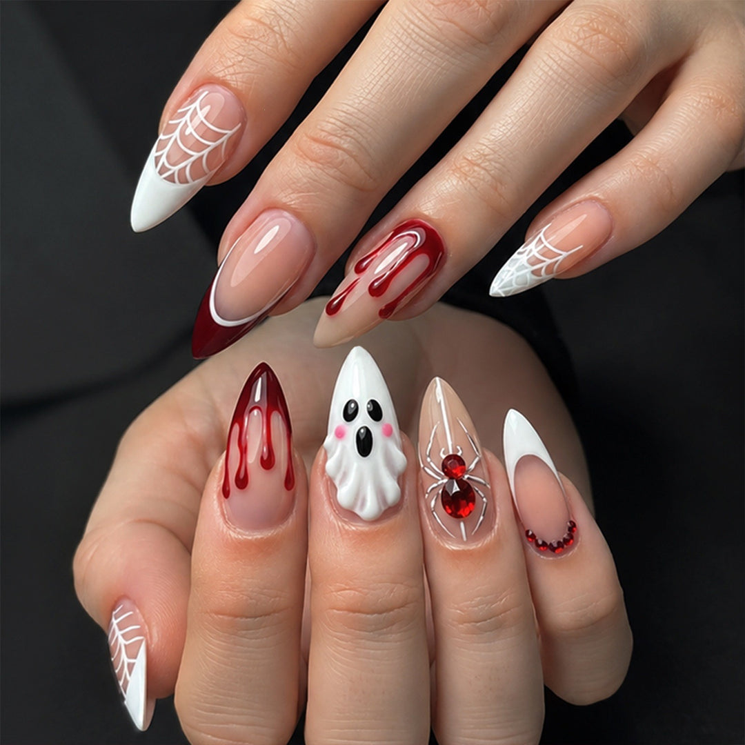Halloween inspiriertes Kunstnagelset Karnz