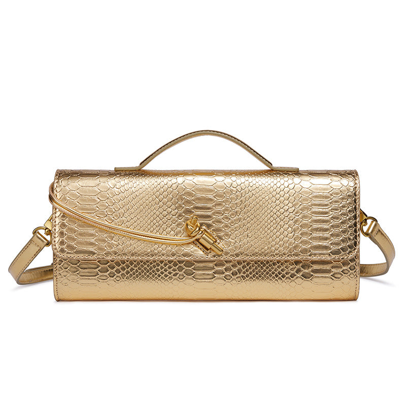 Prägung Schlangenprint Abend Clutch Karnz