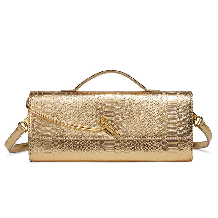 Prägung Schlangenprint Abend Clutch Karnz