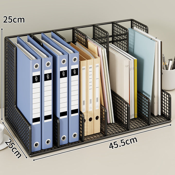 Modular Mesh-Schreibtisch-Datei- und Ordner-Organizer mit verstellbaren Trennwänden