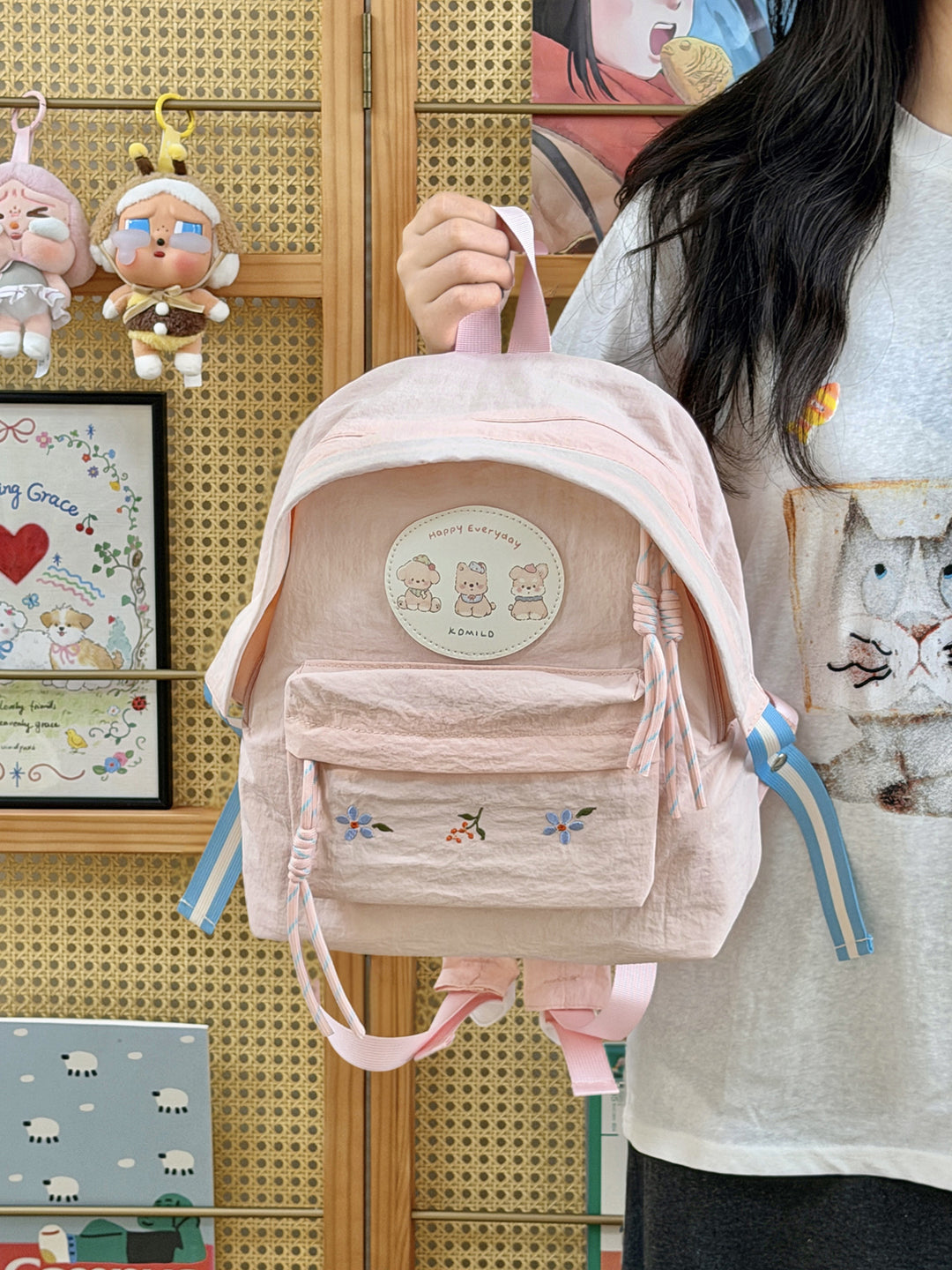 Bestickter lässiger Rucksack Karnz