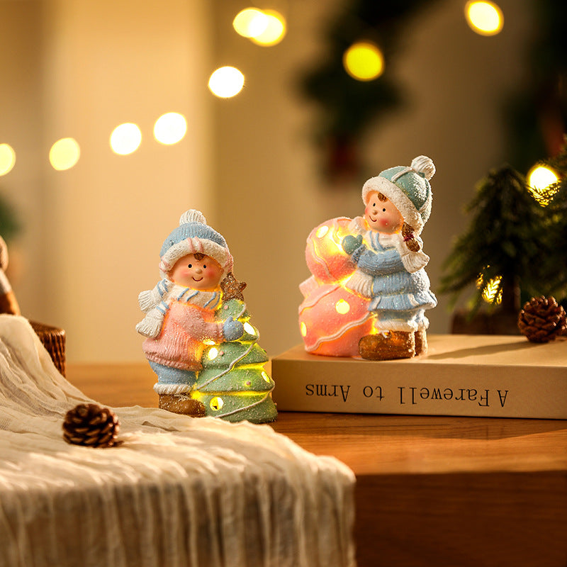 Dekorative Weihnachtsfigur im Schneemann-Design Karnz