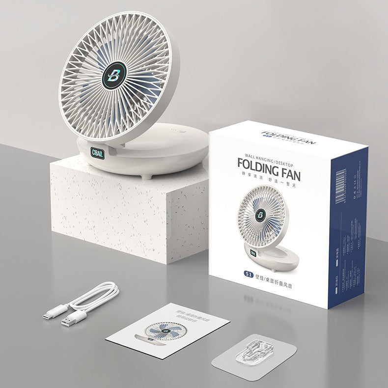 Tragbarer Mini-Desktop-Ventilator, USB-aufladbarer verstellbarer Wandventilator | Karnz