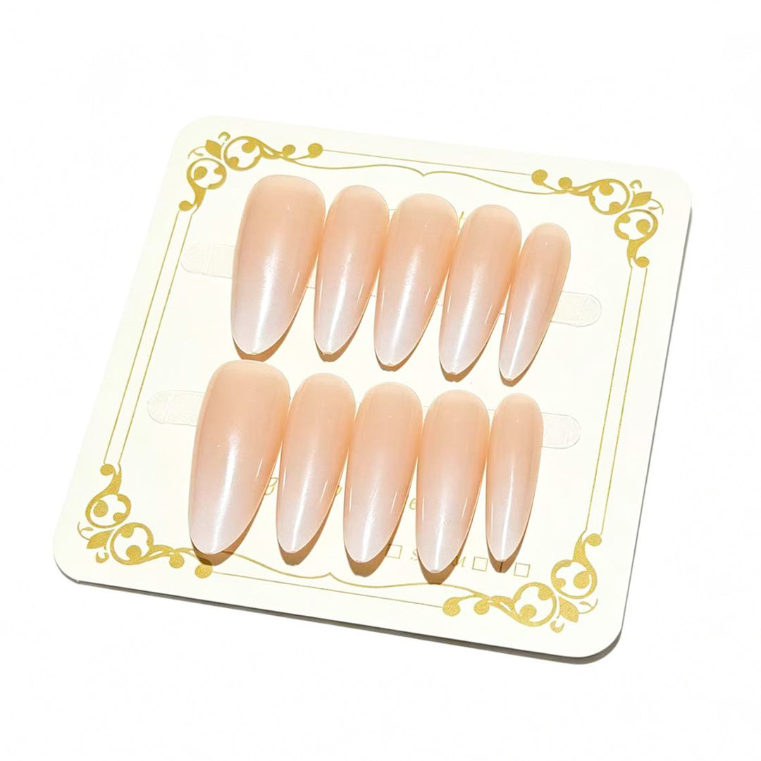 Glänzende Ombre Press-On Nagelspitzen Karnz